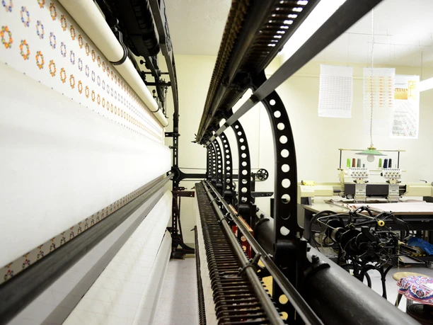 Schaustickerei Plauener Spitze