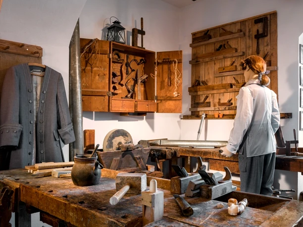 Werkstatt im Silbermann-Haus in Freiberg