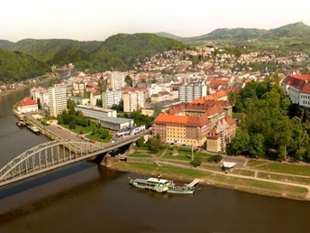 Zámek Děčín z Pastýřské stěny