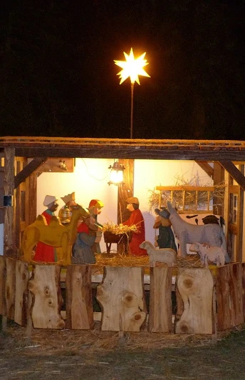 Weihnachtskrippe in Mini-Weißbach