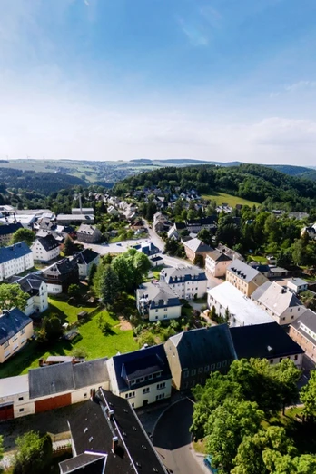 Zöblitz - Markt in Richtung Schlossberg