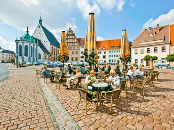 Untermarkt mit Dom St. Marien und Stadt- und Bergbaumuseum