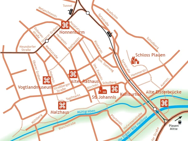 Kulturweg der Vögte - Karte der Etappe 9