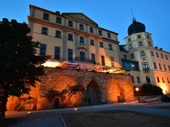 Abendstimmung am Unteren Schloss in Greiz