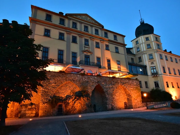 Abendstimmung am Unteren Schloss in Greiz