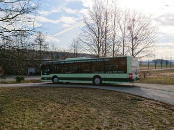 Am Start - Haltestelle Mühlsteig in Rosenthal