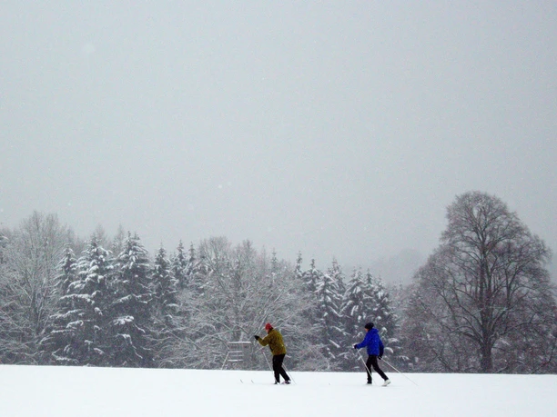 Langläufer auf der Drei-Steine-Route