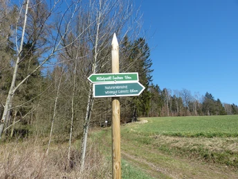 Wegweiser in Richtung Tännichtgrund