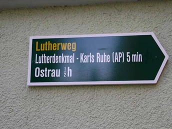 Wegpfeiler Lutherweg