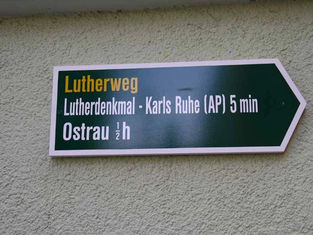 Wegpfeiler Lutherweg