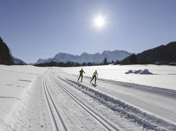 Die Sportliche Loipe E ab Klais bei Sonnenschein