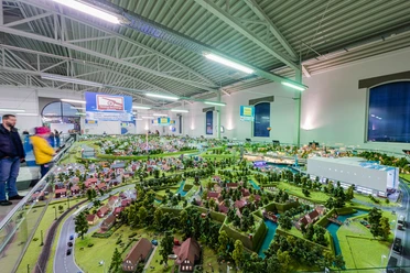 Leeraner Miniaturland Das Bild zeigt ein Teil der Ausstellung im Leeraner Miniaturland