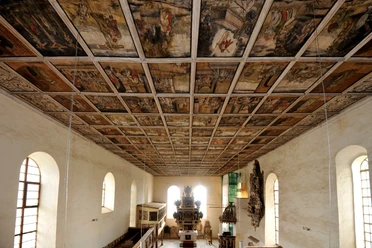 Wanddecke der Kirche Löbnitz