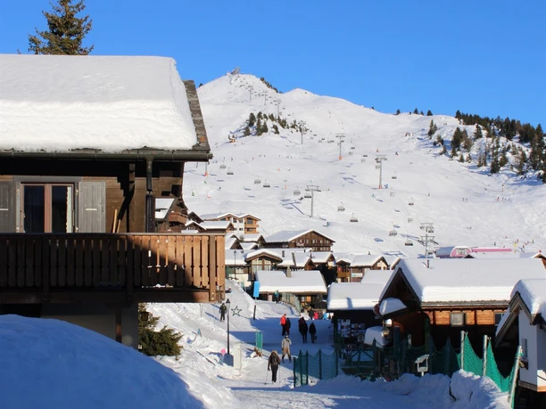 Blick nach Osten auf die Piste
