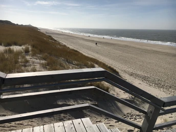 Etappenziel: Der Strand in Wenningstedt