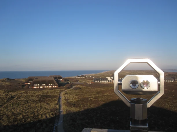 Fernrohr auf der Uwe-Düne