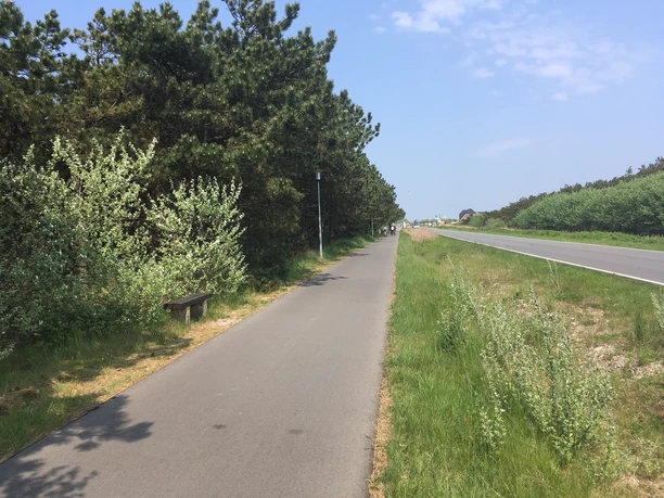 Fahrradweg in Rantum