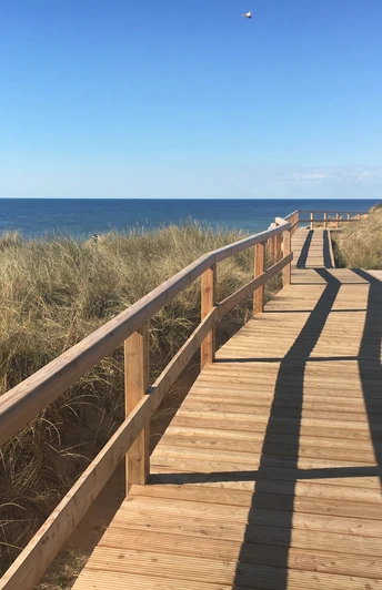 Wanderweg auf dem Roten Kliff