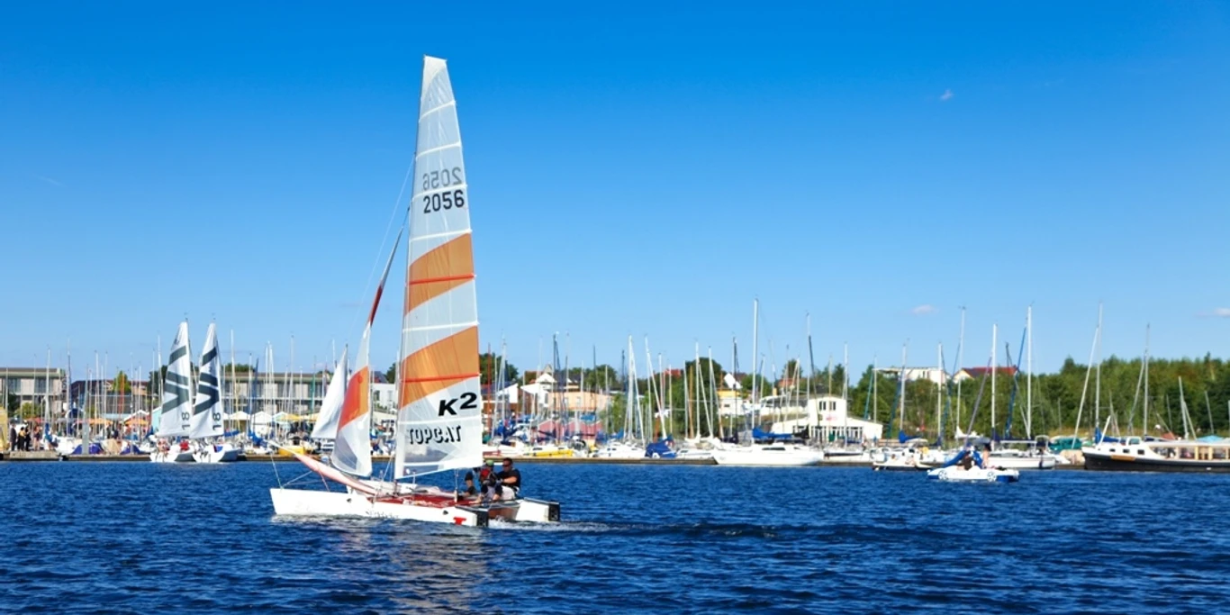 Segeln auf dem Cospudener See