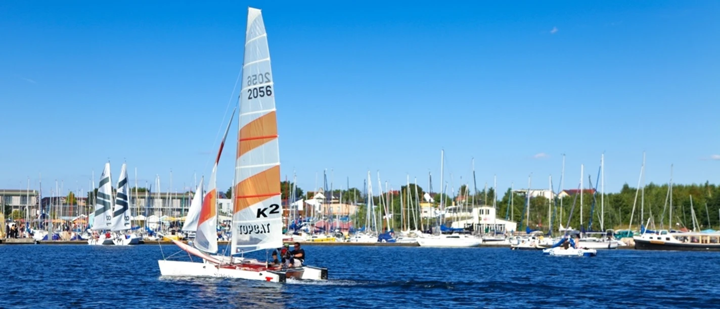 Segeln auf dem Cospudener See