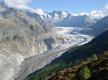 Aletschgletscher im Herbst