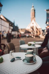 Kaffeerösterei in Einbeck Außenbereich der Einbecker Kaffeerösterei, direkt auf dem Einbecker Marktplatz.