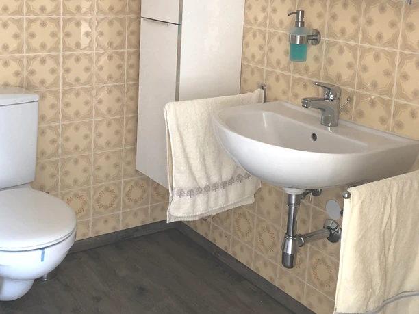Badkamer van het appartement Trautchen