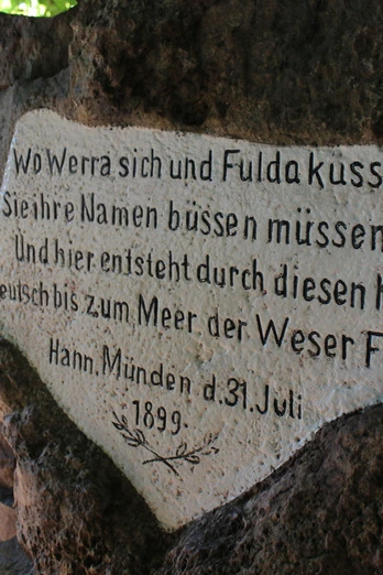 Weserstein - Spruch Detailansicht Weserstein