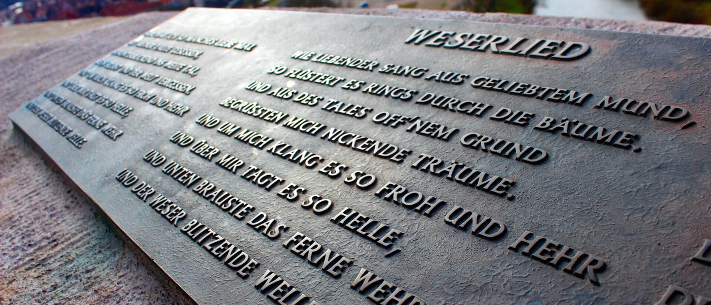 Weserliedanlage Hann. Münden Weser song system