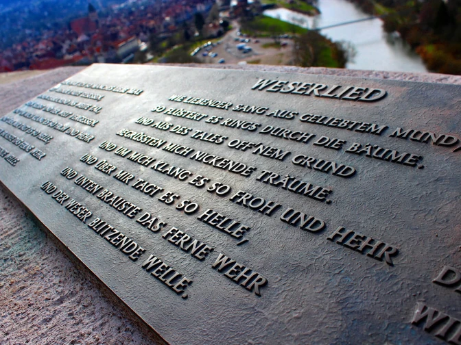 Weserliedanlage Hann. Münden WeserliedanlageWeser song systemWesers sangsystemWeser song systeem