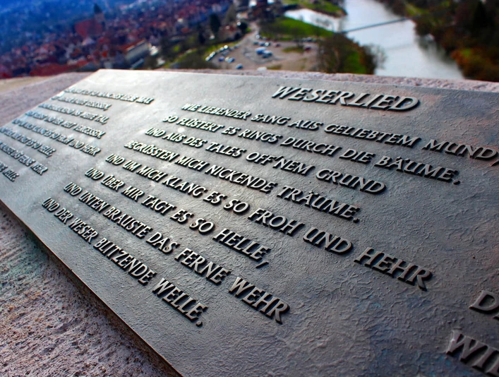 Weserliedanlage Hann. Münden WeserliedanlageWeser song systemWesers sangsystemWeser song systeem