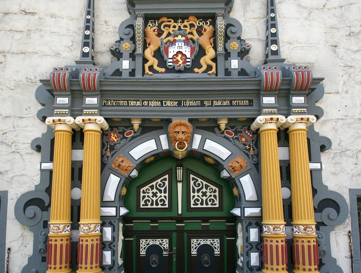Rathausportal, Hann. Münden Rathaus Portal Hann. MündenTown hall portal Hann. MündenRådhusportal Hann. MündenStadhuisportaal Hann. Münden