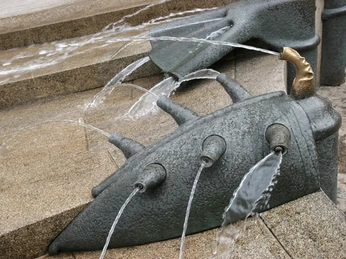 Detailaufnahme Fächerbrunnen Hann. Münden Detailaufnahme Fächerbrunnen Hann. Münden