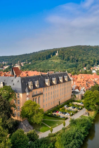 Lufbild vom Welfenschloss in Hann. Münden Lufbild vom Welfenschloss in Hann. Münden