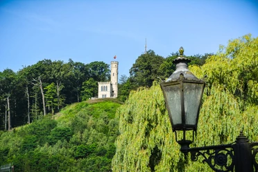 Uitzicht op de Tillyschanze in Hann. Münden