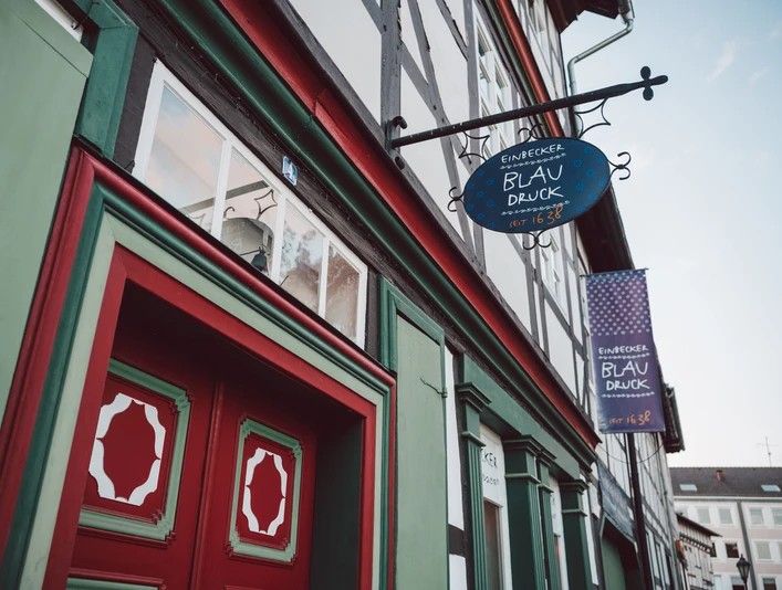 Eingangstür Eingangstür des Einbecker BlaudruckEntrance door of the Einbecker BlaudruckIndgangsdør til Einbecker BlaudruckToegangsdeur van de Einbecker Blaudruck