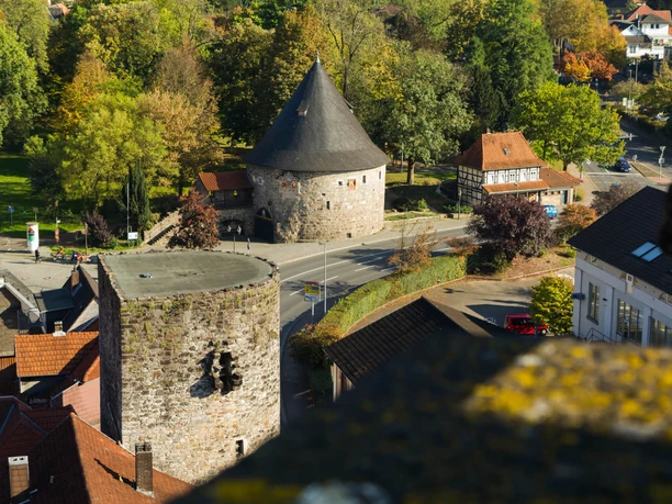 Luftbild von der Rotunde in Hann. Münden Luftbild von der Rotunde in Hann. Münden