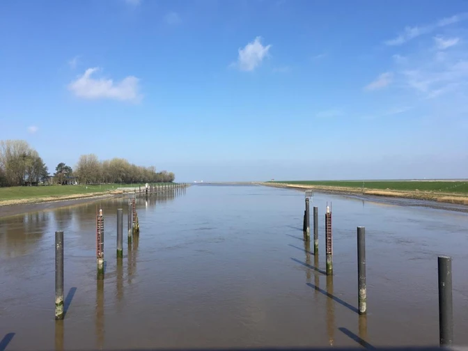 Blick vom Ostesperrwerk