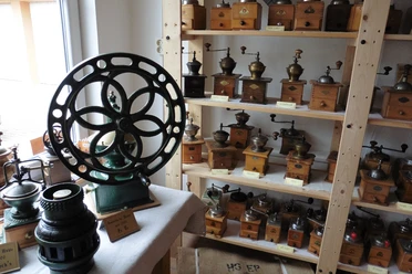 Ein Teil der Kaffemühlensammlung