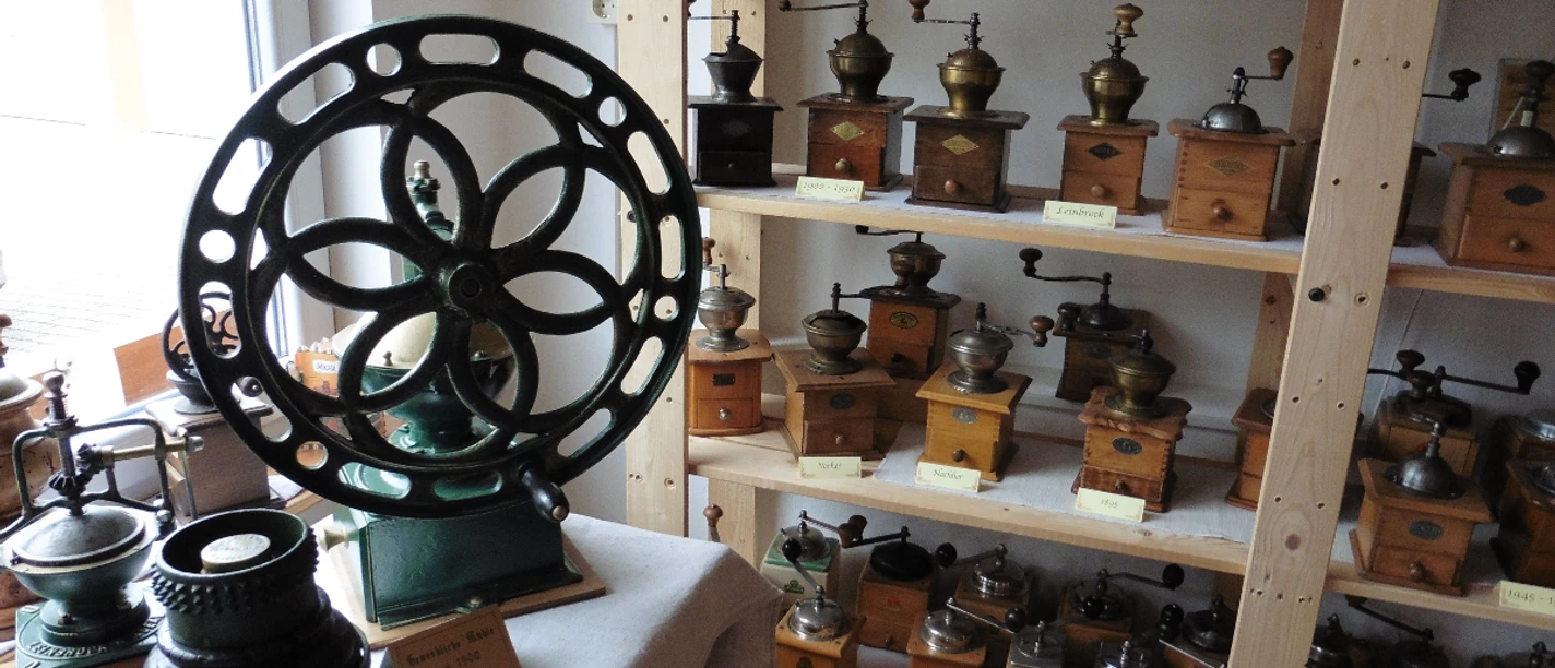 Ein Teil der Kaffemühlensammlung