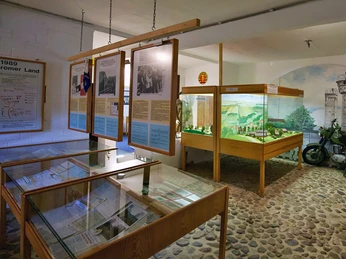 Ausstellungsraum im Museum für Grenze und Landwirtschaft in Böckwitz Museum für Grenze und Landwirtschaft