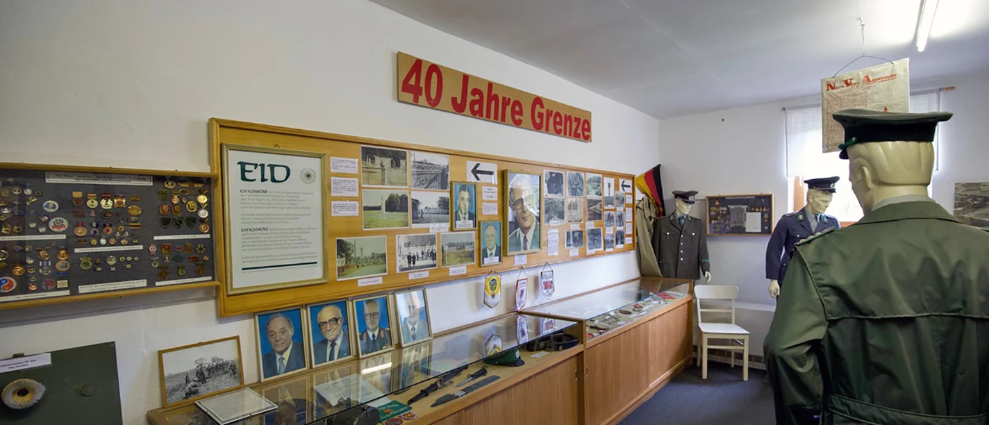 Ausstellungsraum im Museum für Grenze und Landwirtschaft in Böckwitz Museum für Grenze und Landwirtschaft