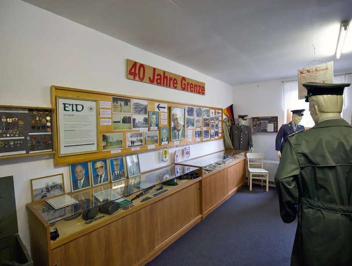 Ausstellungsraum im Museum für Grenze und Landwirtschaft in Böckwitz Museum für Grenze und Landwirtschaft