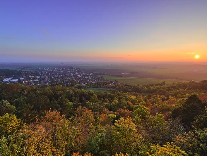 Sonnenuntergang mit Aussicht vom Bismarkturm #nHavo Sonnenuntergang mit Aussicht vom Bismarkturm #nHavo