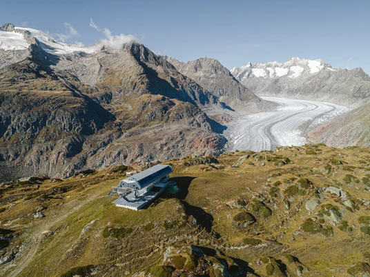 Kombi-Gletscherbahn Moosfluh in der Aletsch Arena Kombi-Gletscherbahn Moosfluh in der Aletsch Arena