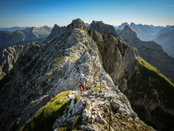 Mittenwalder Klettersteig am Karwendel in der Alpenwelt Karwendel