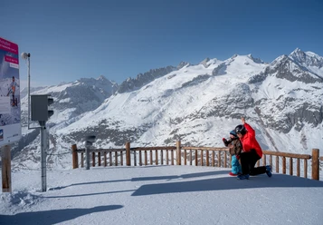 View Point Bettmerhorn Skiline Fotopoints in der Aletsch Arena