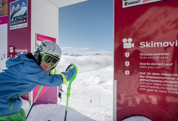 Skiline Speedstrecke auf der Fiescheralp in der Aletsch Arena Skiline Speedstrecke auf der Fiescheralp in der Aletsch Arena