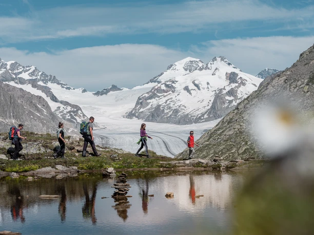 Wanderung Eggishorn - Taelligrat - Taellisee - Maerjela in der Aletsch Arena Wanderung Eggishorn - Taelligrat - Taellisee - Maerjela in der Aletsch Arena