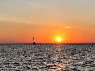 Wasserwelt Wattenmeer_Sonnenuntergang